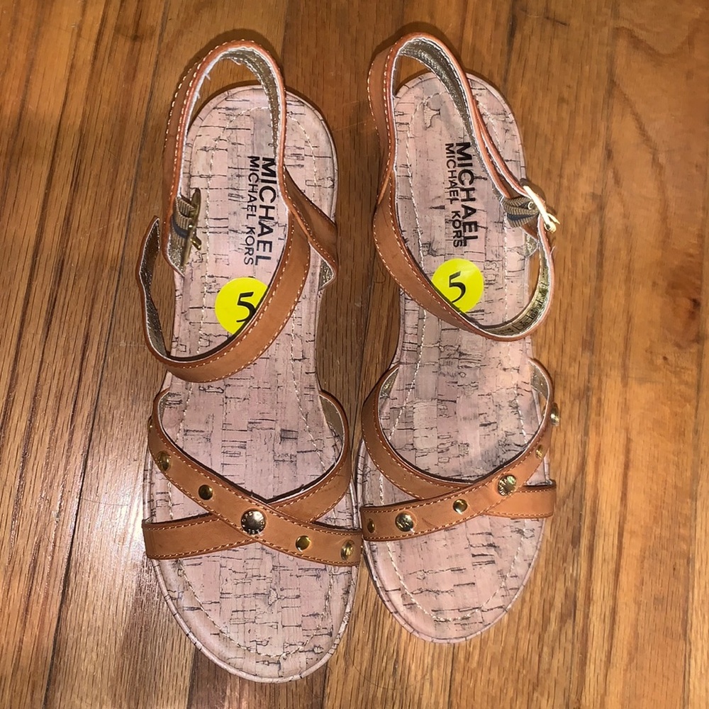 Brand New Michael Kors Beige Wedge